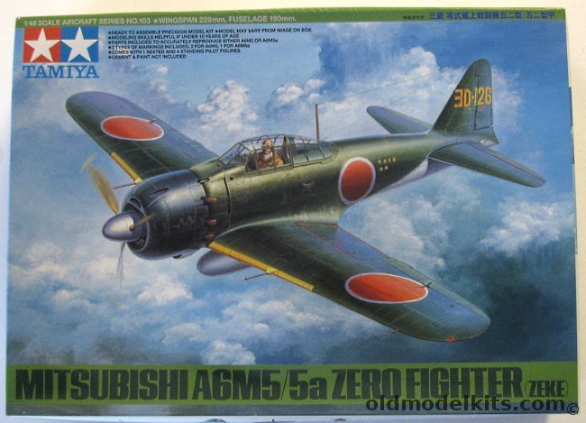 Tamiya 1/48 Mitsubishi A6M5/5a Zero (Zeke), 61103-3200 plastic model kit